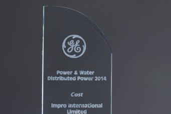 鷹普國際有限公司獲得GE Power & Water Distributed Power的2015年度成本獎