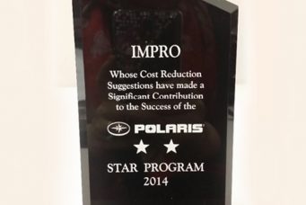 鷹普獲得Polaris頒發的2014年度獎項肯定鷹普提供的成本節約建議為其Star Program的成功作出傑出貢獻。