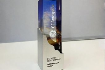 GE 航空頒發的“最佳交付獎”