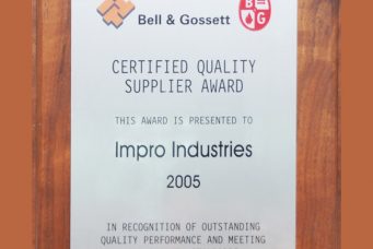 ITT Certified Quality Supplier Award