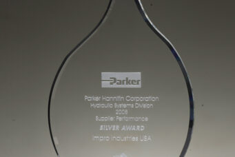 Parker Hannifin Aerospace Supplier Performance Silver Award