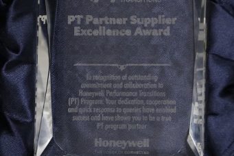 PT Partner Supplier Excellence Award by Honeywell