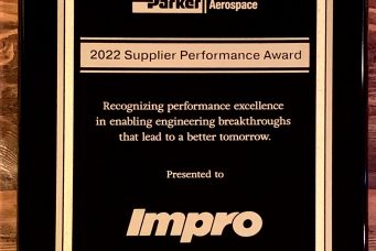 Parker Aerospace 2022 Supplier Performance Award